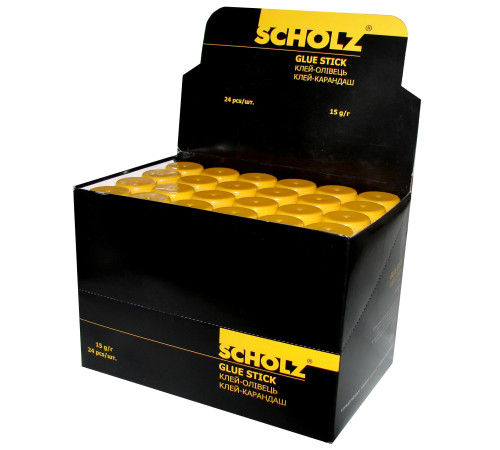 Клей-карандаш 15г, PVA, 4604, SCHOLZ