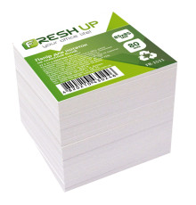 Блок бумаги для заметок 85х85мм., 800 л., не клееный, Белый Fresh Up 1511
