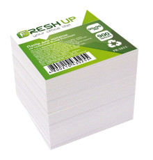 Блок бумаги для заметок Fresh Up Premium 90х90х900 листов, не клееный белый,1611