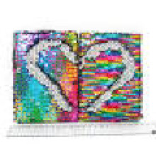 Блокнот с пайетками A6 80g 80p лин., mix2 6262-A6