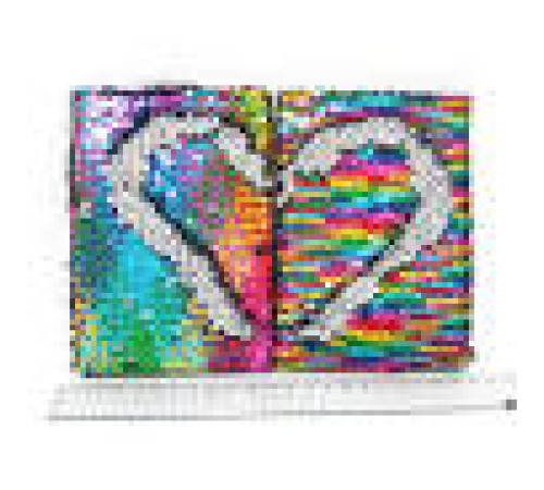 Блокнот с пайетками A6 80g 80p лин., mix2 6262-A6