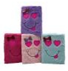 Блокнот пушистый "Love smile" клетка А5 80стр 80g mix. 1шт/этик. 0442DSCN
