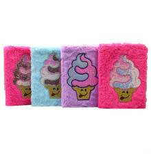 Блокнот пушистая клетка, желт.бум."Ice cream" А5 70g 80p, 1шт/этик.0382DSCN