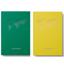 Деловая книга А4 96 л.(192 стр.), # обкл-тв. серия "Pantone материки", 2 в, микс, кл,