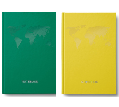 Деловая книга А4 96 л.(192 стр.), # обкл-тв. серия "Pantone материки", 2 в, микс, кл,