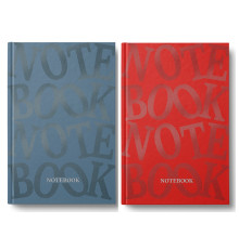 Деловая книга А4 96 л.(192 стр.), # обкл.тв. серия "Pantone буквы", 2в, микс, кл.