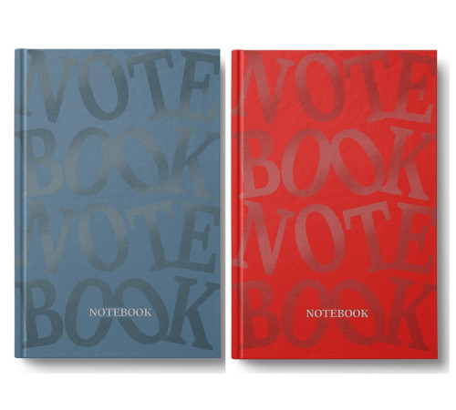 Деловая книга А4 96 л.(192 стр.), # обкл.тв. серия "Pantone буквы", 2в, микс, кл.