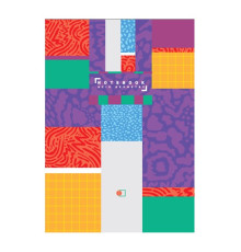 Деловая книга твердая обложка, А-5, 96 л.(192 стр.), офсет,4 вида, "Acid geometry",клетка ДК-96-А5