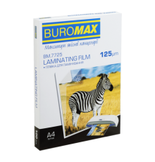 Пленка для ламинирования глянцевая Buromax 216х303 мм (А4), 125 мкн, 100 шт (BM.7725)