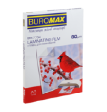 Пленка для ламинирования Buromax, 80мкм, A3 (303x426мм), 100 шт. (BM.7704)