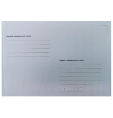 Конверт С6 самоклеючий, адресна сітка, (1+0), 114*162, білий, 80гр, Укр	