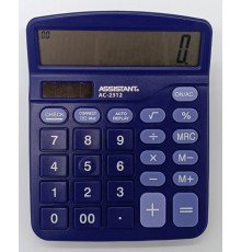 Калькулятор ASSISTANT АС-2312 Синій 