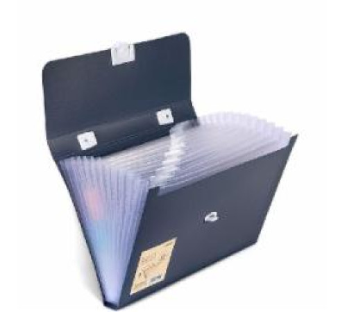 Портфель Deli 72593 т. синий 13от А4 на замке