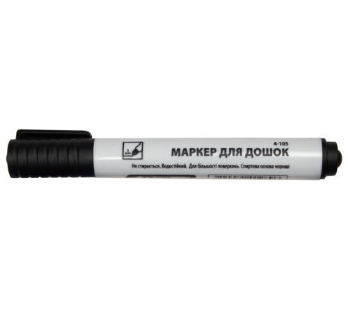 Маркер для доски, 1-3 мм, кругл.остр., спирт.основа, черный, 4-105,4Office