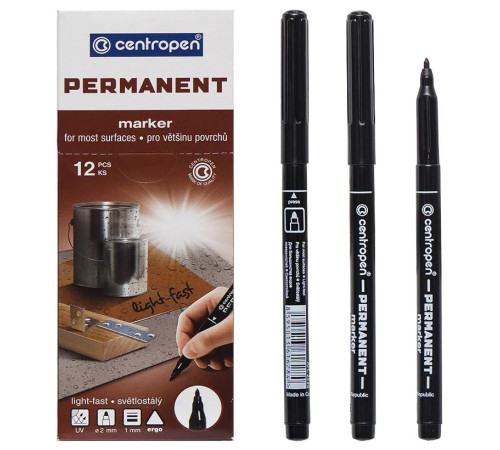 Маркер Permanent 2536 черный, Centropen