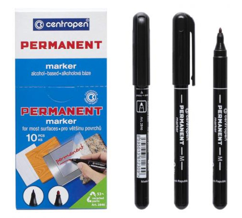 Маркер Permanent 2846 черный, Centropen