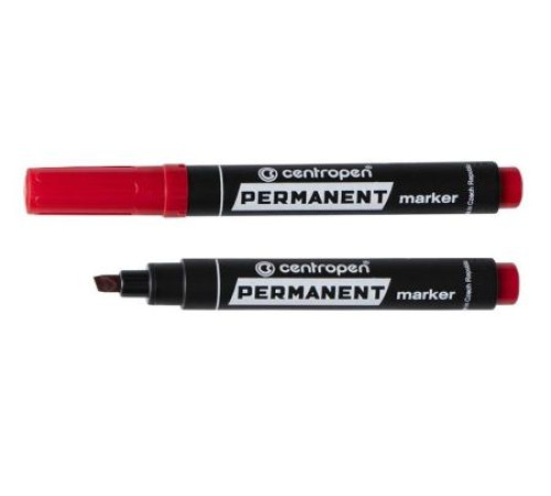 Маркер Permanent 8576 клиновидный красный, Centropen