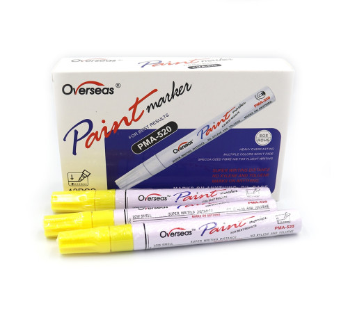 Маркер-краска "Paint Marker лимонно-желтый, 2.0-2.8mm 12шт/этикетка DSCN7501-YE