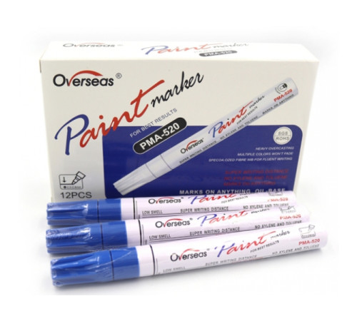 Маркер-краска "Paint Marker синий, 2.0-2.8mm 12шт/этикетка DSCN7501-BL