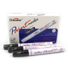 Маркер-краска черный, 2.0-2.8mm 12шт/этикетка 7501-BKDSC
