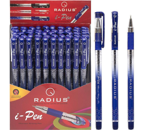 Ручка "I Pen" RADIUS диспенсер 50 штук, синяя 500184
