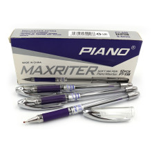 Ручка масляная "Piano" "Maxriter" 0,5мм, синяя, грипп, 12шт./этик. РТ-338