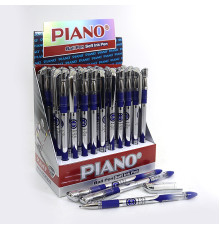 Ручка шарик. масло "Piano" синяя, грипп, 50шт/этик.PT-500