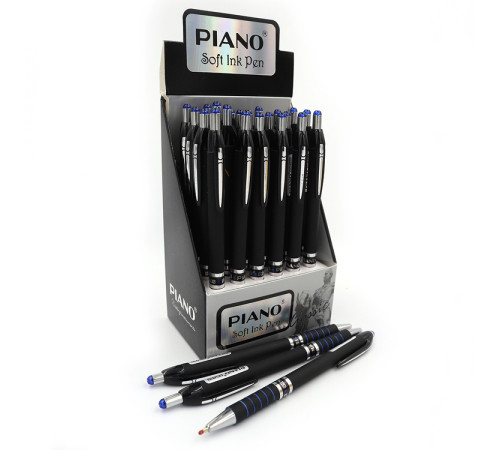 Ручка шариковая автомат "Piano" 0,7мм, синяя, 24шт/этик.PB-165