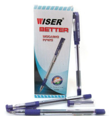 Ручка масляная Wiser "Better" 0,7мм с гриппом синяя