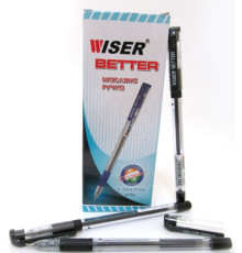 Ручка масляная Wiser "Better" 0,7мм с гриппом черная
