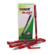 Ручка масляная Wiser "BLAST" 0,7мм с гриппом красная