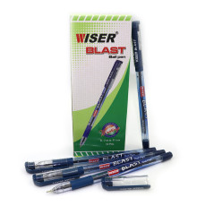 Ручка масляная Wiser "BLAST" 0,7мм с гриппом синяя