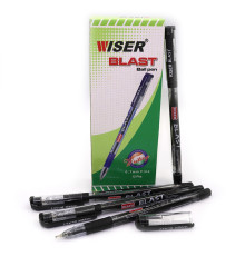 Ручка масляная Wiser "BLAST" 0,7мм с гриппом черная