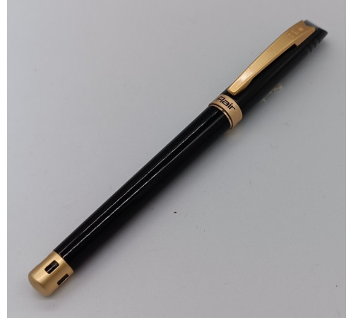 Ручка Шариковая Flair P838 синяя Black Beauty хром корпус ассорти