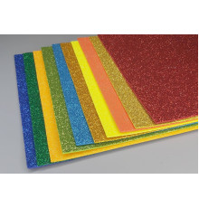 Фоамиран EVA 1.7±0.1MM "Микс" GLITTER 17GLA4-MIX1