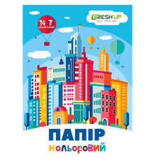 Бумага цветная ф-А4.14л. 7 цветов FRESH UP