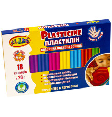 Пластилин "Чистые руки MAXI" 18цв.*20гр, ECO, 7660С, CLASS