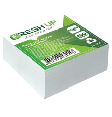 Блок бумаги для заметок 85х85мм., 400 л., не клееный, Белый Fresh Up 1211