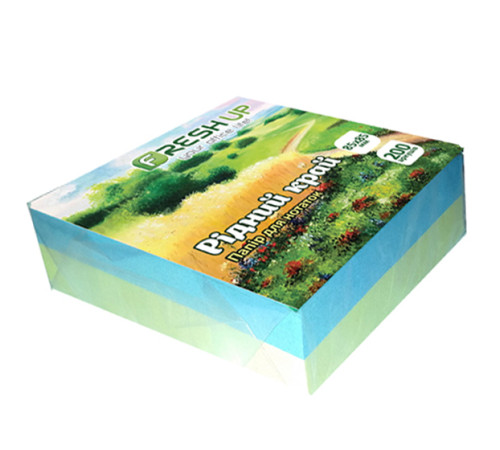 Блок бумаги для заметок 85х85мм 200 л клееный Родной Край Fresh Up 0550